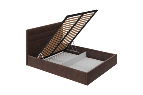 Кровать Диана велюр шоколад