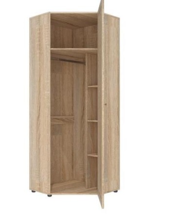 Шкаф Угловой Оскар-7А Дуб Сонома (Ш-769*В-2088*Г-769 мм)