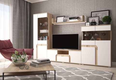 Гостиная Марсель (Ш-2600 х В-1850 х Г-360 мм)Разные Цвета