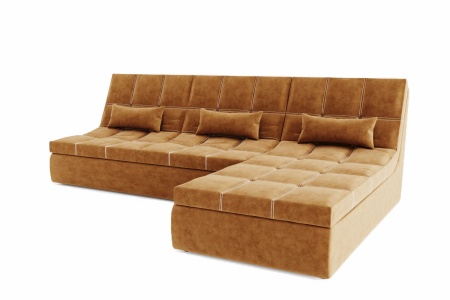 Диван Прямой Коста-Рика 2 с Оттоманкой (Ш-2260 х Г-1800 х В-1020 мм)/Разные Цвета