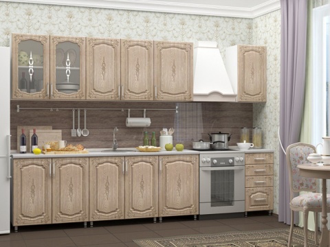 Кухонный Гарнитур Миранда МДФ 2500 мм